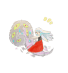 けむりと女の子（個別スタンプ：7）