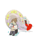 けむりと女の子（個別スタンプ：26）