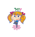 Girls3の英会話（個別スタンプ：1）