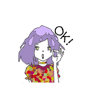 雨オンナと晴オトコ（個別スタンプ：1）