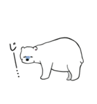 死んだ魚の目をした白熊スタンプ（個別スタンプ：18）