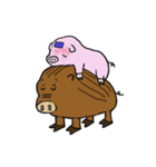 Calm Boar and excitable Pig（個別スタンプ：31）