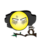 Moon and the owl（個別スタンプ：2）