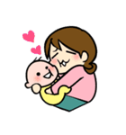 ママと赤ちゃんのラブラブ生活（個別スタンプ：2）