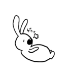にっこり白うさぎ（個別スタンプ：11）