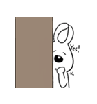 にっこり白うさぎ（個別スタンプ：15）