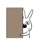 にっこり白うさぎ（個別スタンプ：16）