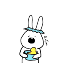 にっこり白うさぎ（個別スタンプ：18）