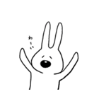 にっこり白うさぎ（個別スタンプ：19）