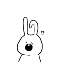 にっこり白うさぎ（個別スタンプ：21）