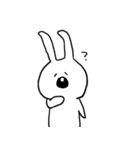 にっこり白うさぎ（個別スタンプ：22）