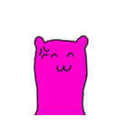 ◆ピンクのかわいい猫の生活スタンプ（個別スタンプ：25）