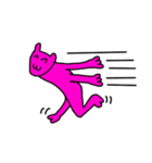 ◆ピンクのかわいい猫の生活スタンプ（個別スタンプ：30）