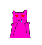 ◆ピンクのかわいい猫の生活スタンプ（個別スタンプ：34）