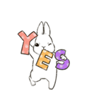 Rabbit with Mask（個別スタンプ：5）