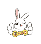 Rabbit with Mask（個別スタンプ：6）