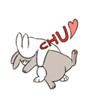 Rabbit with Mask（個別スタンプ：17）