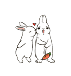 Rabbit with Mask（個別スタンプ：18）