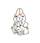 Rabbit with Mask（個別スタンプ：35）