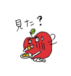 りんご体型☆洋ナシ体型（個別スタンプ：10）