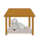 ホワイトさんのいたずら（個別スタンプ：7）