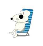 ホワイトさんのいたずら（個別スタンプ：13）
