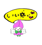 Warm writing brush letter heaven words.（個別スタンプ：2）