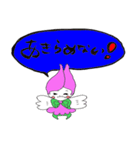 Warm writing brush letter heaven words.（個別スタンプ：6）