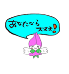 Warm writing brush letter heaven words.（個別スタンプ：7）