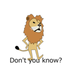 かわいいライオン（個別スタンプ：5）