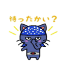 ヒロ猫(ブルー)（個別スタンプ：2）