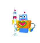 箱ロボットろぼっち（個別スタンプ：34）