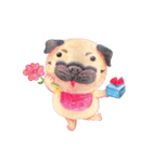 Joy's Pug Love（個別スタンプ：12）