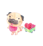 Joy's Pug Love（個別スタンプ：35）