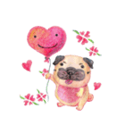 Joy's Pug Love（個別スタンプ：37）