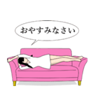 pink sofa（個別スタンプ：5）