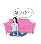 pink sofa（個別スタンプ：36）