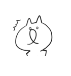 しろいねこさん。（個別スタンプ：3）