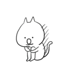 しろいねこさん。（個別スタンプ：4）