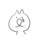 しろいねこさん。（個別スタンプ：5）
