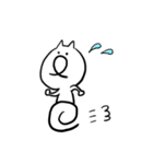 しろいねこさん。（個別スタンプ：11）