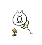 しろいねこさん。（個別スタンプ：24）