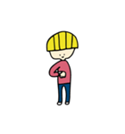 yellow hair boy（個別スタンプ：1）