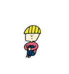 yellow hair boy（個別スタンプ：7）