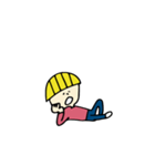 yellow hair boy（個別スタンプ：14）