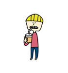 yellow hair boy（個別スタンプ：19）