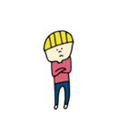 yellow hair boy（個別スタンプ：39）