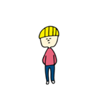 yellow hair boy 2（個別スタンプ：9）