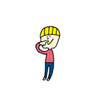 yellow hair boy 2（個別スタンプ：11）