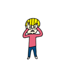 yellow hair boy 2（個別スタンプ：28）